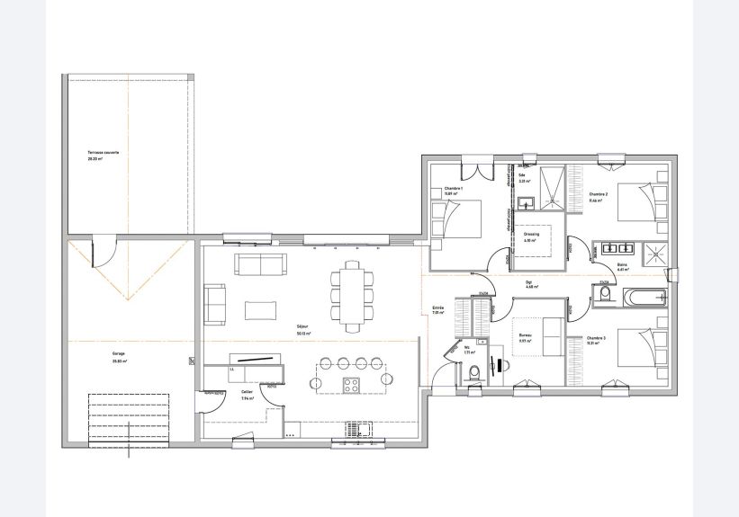 Image du modèle de maison PLAN CALATHÉA RDC