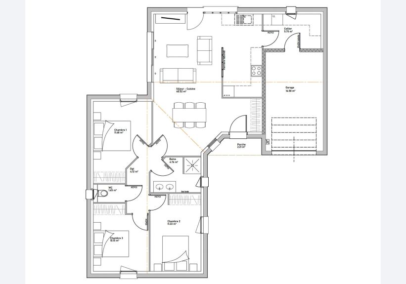 Image du modèle de maison PLAN YUCCA RDC