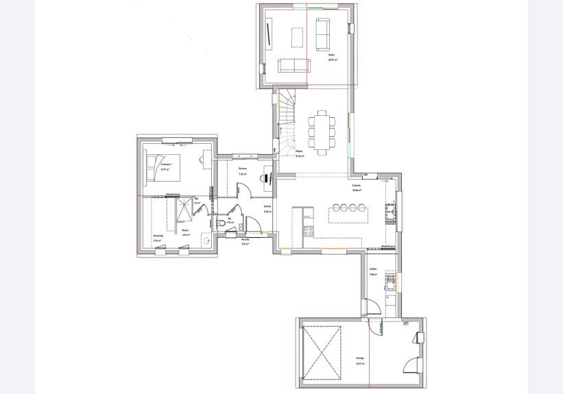 Image du modèle de maison PLAN DAHLIA RDC