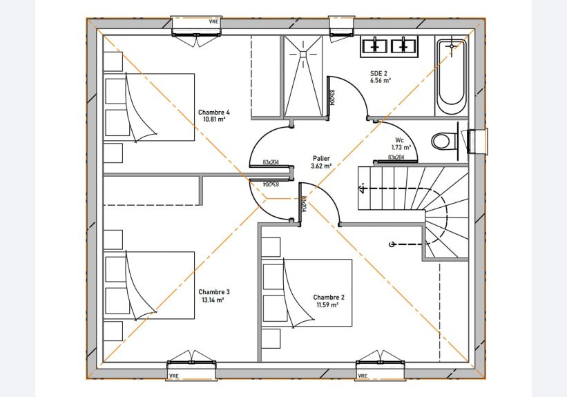 Image du modèle de maison PLAN JASMIN ETAGE