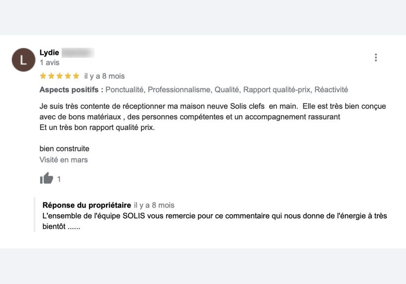 Image du modèle de maison AVIS CLIENT 2