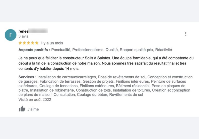 Image du modèle de maison AVIS CLIENT 3
