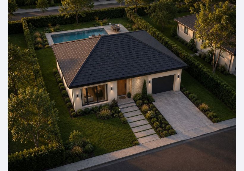 Image du modèle de maison 3 VD Façade avant PP 100m2-V2