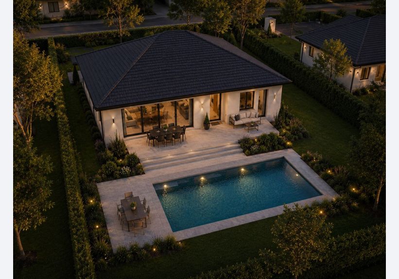 Image du modèle de maison 4 VD façade Arrière PP 100m2-V2
