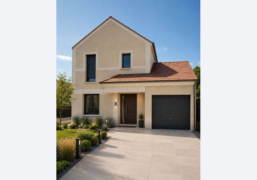 Image du modèle de maison 1 Façade avant R+1 100m2-
