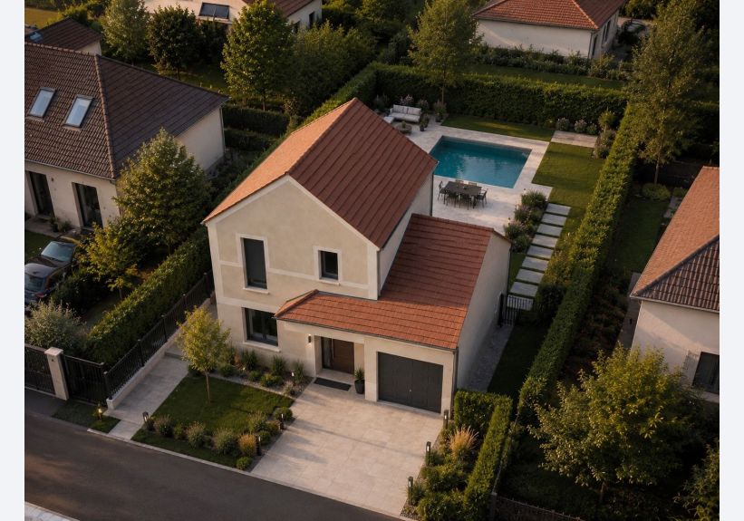 Image du modèle de maison 3 VD Façade avant R+1 100m2