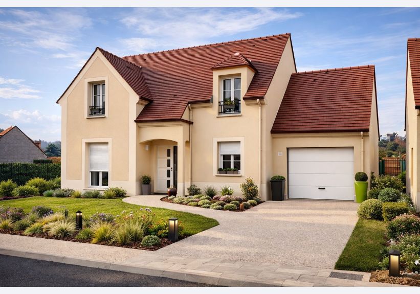 Image du modèle de maison 2 Façade avant R+comble 110m2