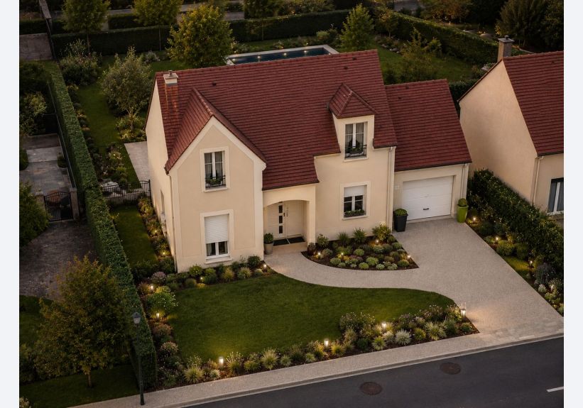 Image du modèle de maison 3 VD Facade Avant R+comble 110m2 