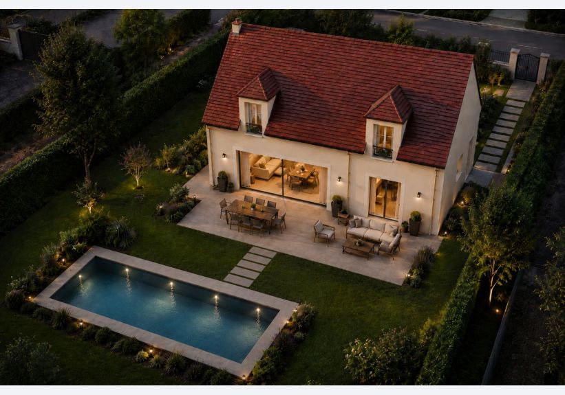 Image du modèle de maison 4 VD Façade Arrière 110m2