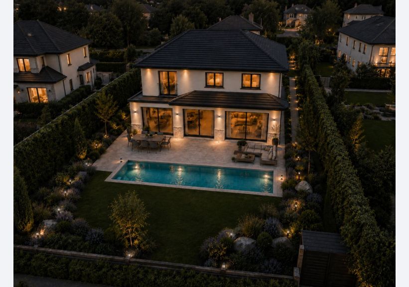 Image du modèle de maison 4 VD Façade Arrière R+1 130 m2-V2