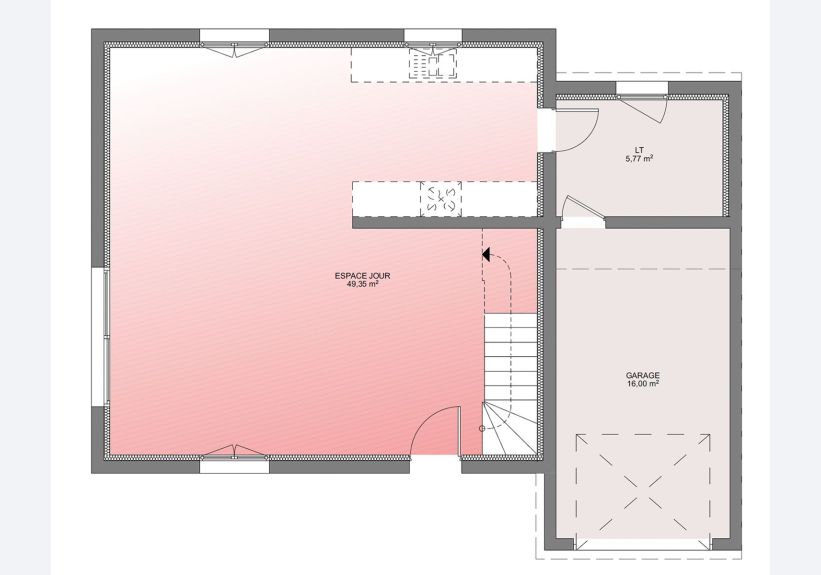 Image du modèle de maison PLAN RDC 105-sans cotes