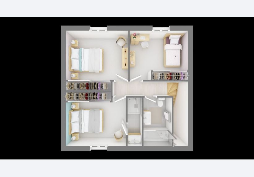 Image du modèle de maison domasud_julia_105_f1_vue_de_dessus_etage