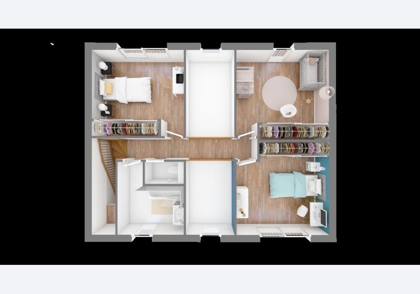 Image du modèle de maison domasud_celia_140-f1-vue_de_dessus_etage