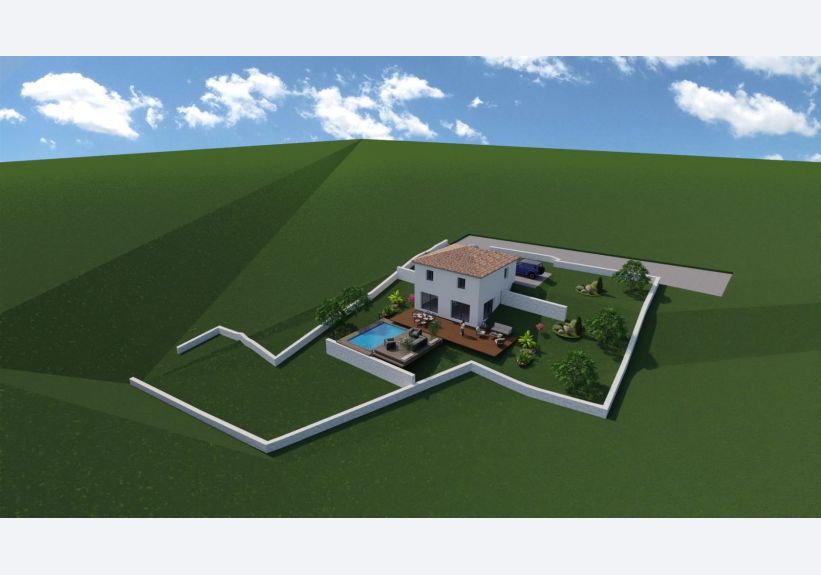 Image du modèle de maison vue d en haut