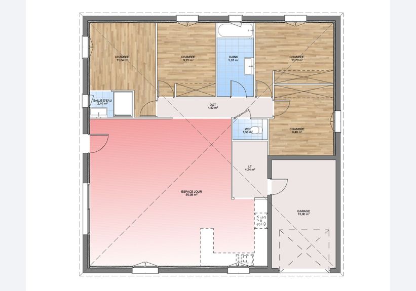 Image du modèle de maison PLAN RDC 110-sans cotes