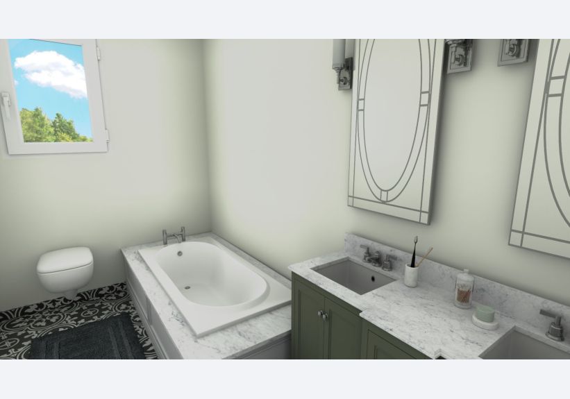 Image du modèle de maison salle de bain Pixys 99