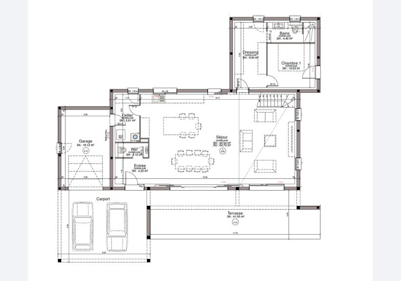 Image du modèle de maison RDC 