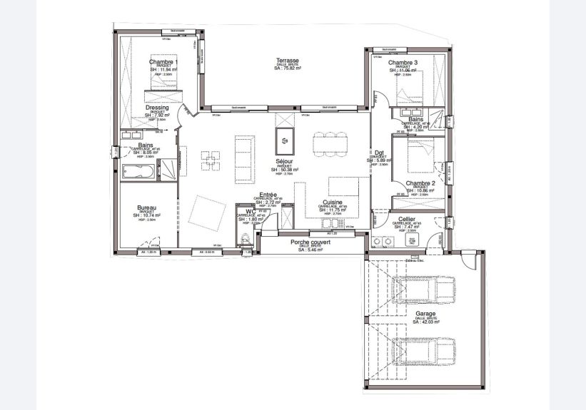 Image du modèle de maison RDC