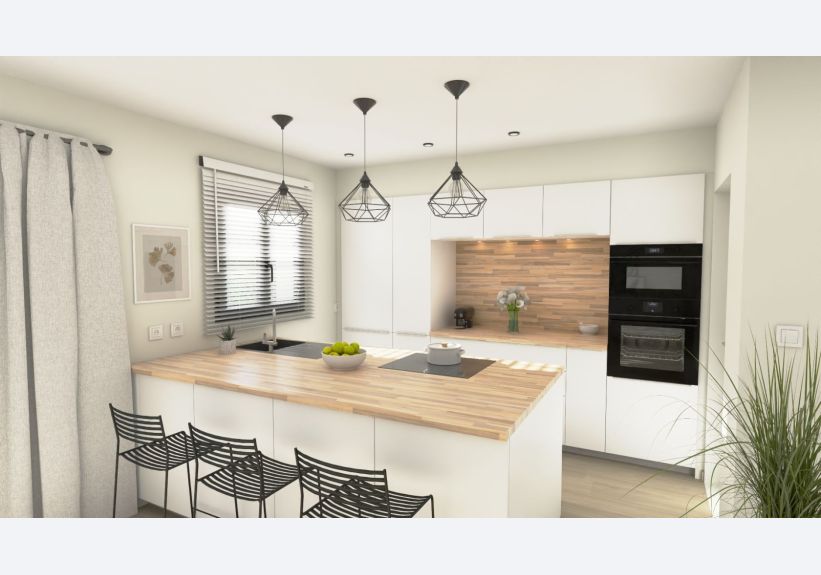 Image du modèle de maison cuisine