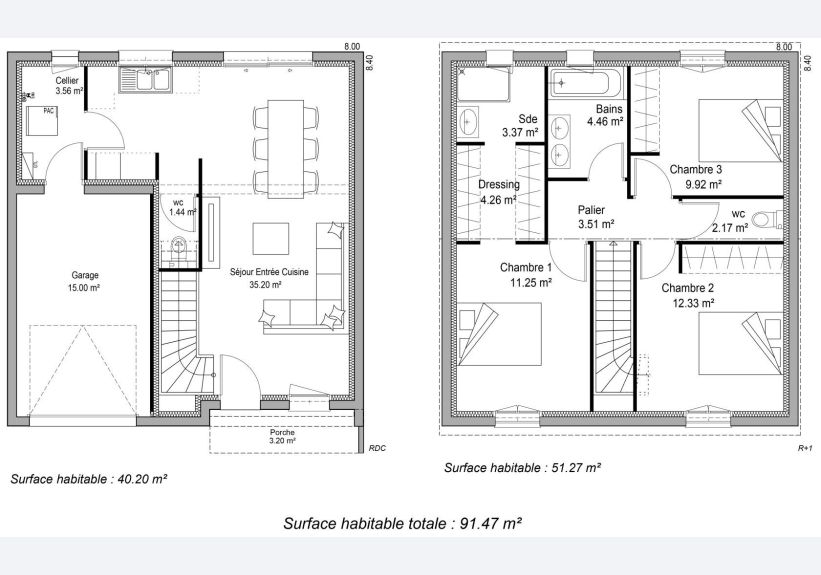 Image du modèle de maison PLAN INTERNET ALIZEA 91