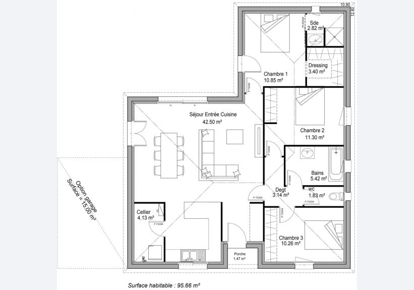 Image du modèle de maison PLAN SITE INTERNET LYSA 95m²