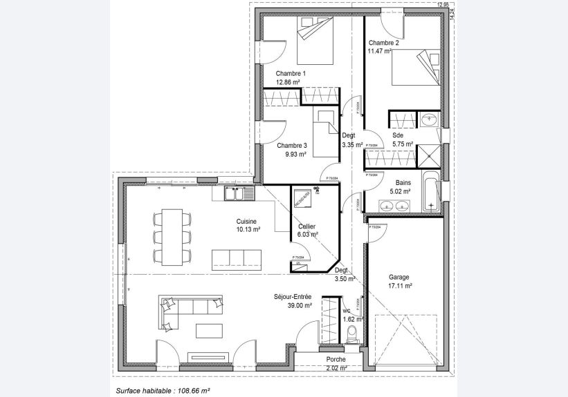 Image du modèle de maison PLAN SITE INTERNET LYSA 109m²