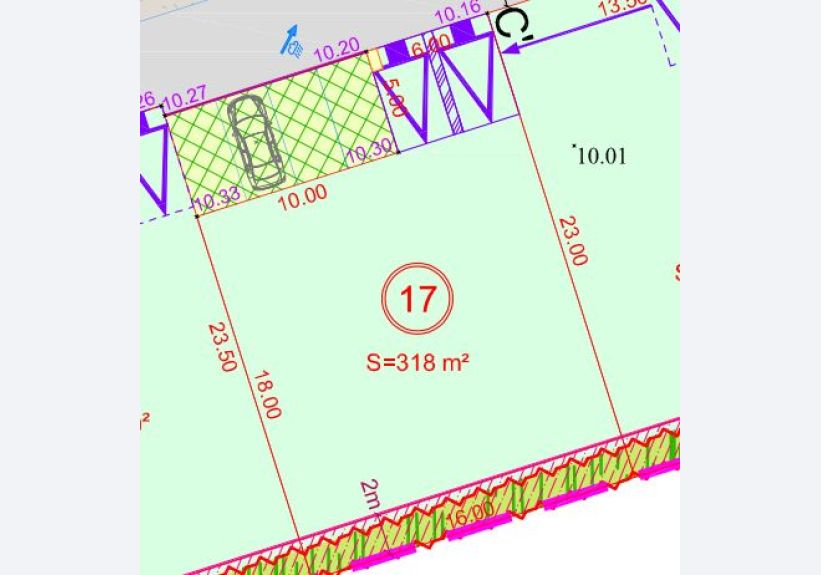 Image du modèle de maison Capture plan de bornage lot 17