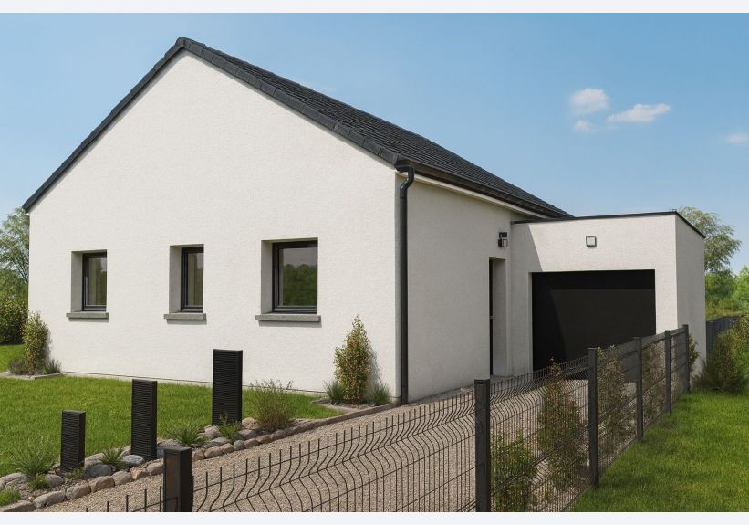 Image du modèle de maison GIRELLE 75m² ARDOISE + GGE BAC CHGPT