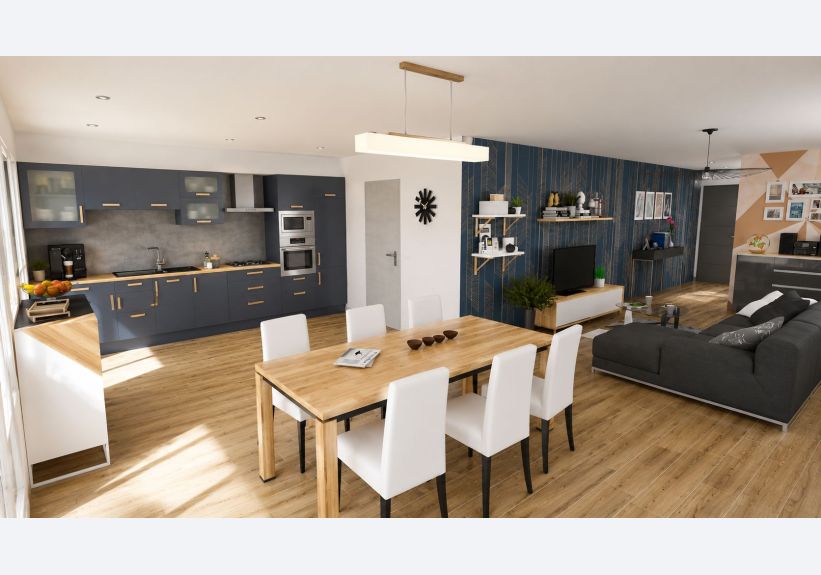 Image du modèle de maison plain pied 3 chambres3