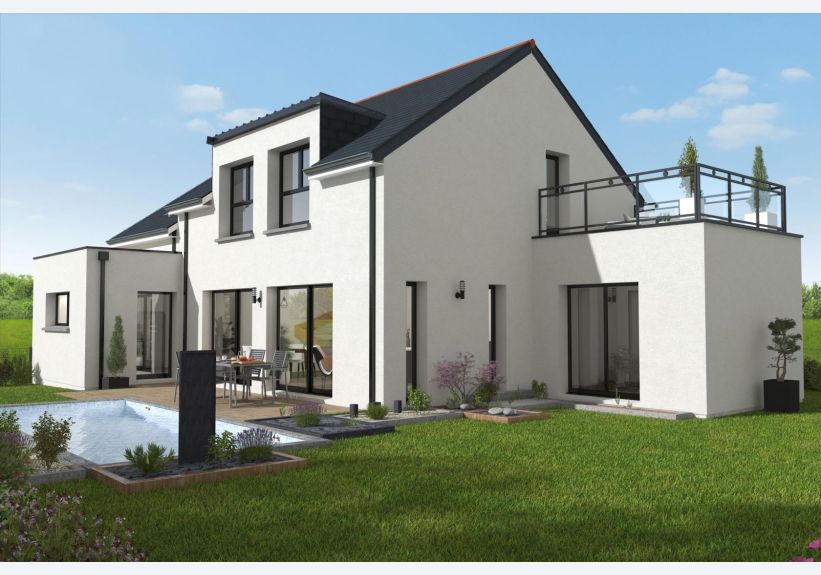 Image du modèle de maison vue jardin