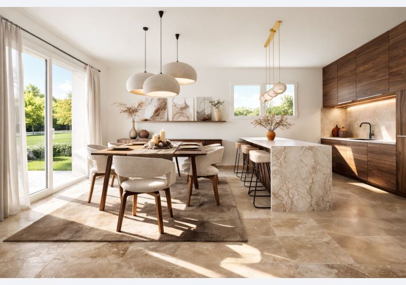 Image du modèle de maison Cuisine_Salle à manger FLOCON