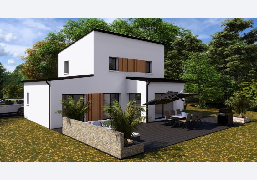 Image du modèle de maison Façade arrière 1