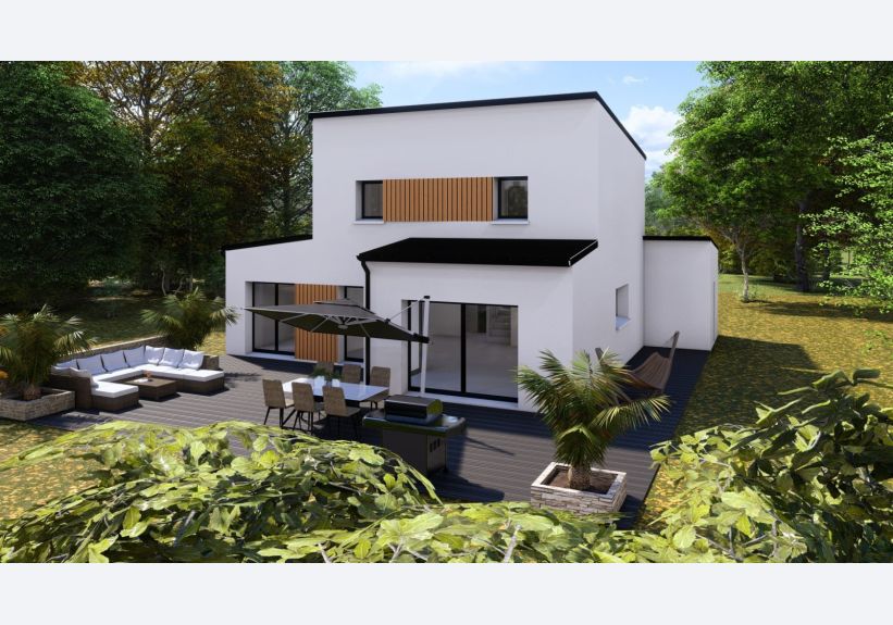 Image du modèle de maison Façade arrière 2