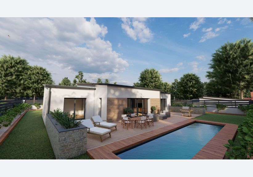 Image du modèle de maison FACADE ARRIERE 3 4KHD