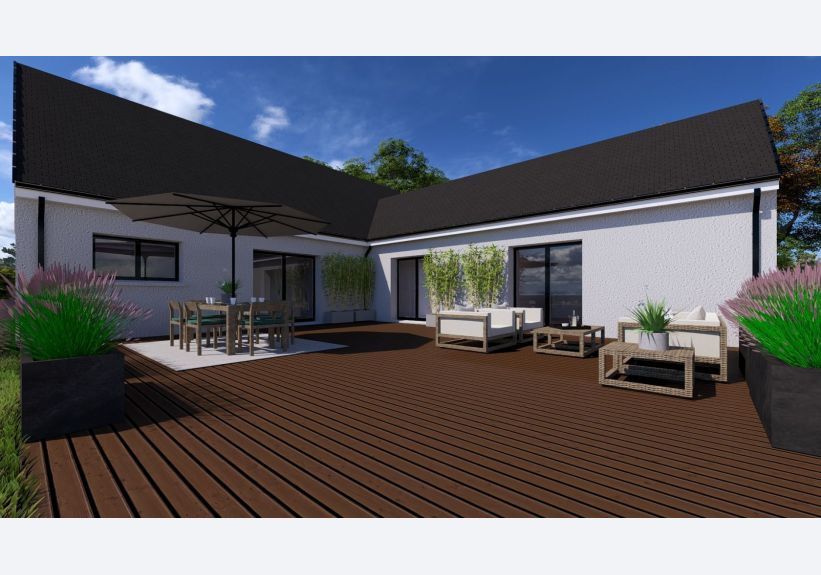 Image du modèle de maison Façade arrière 1