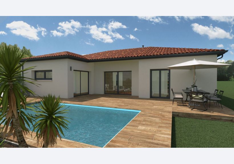 Image du modèle de maison PP EN L terrasse
