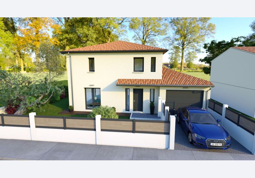 Image du modèle de maison acacia chassis fixe ral 7016 tuiles provencales