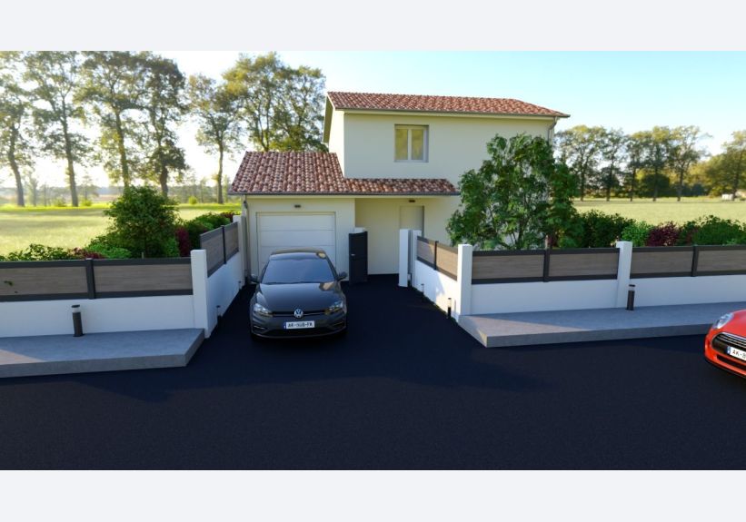 Image du modèle de maison acacia blanc tuiles provencales