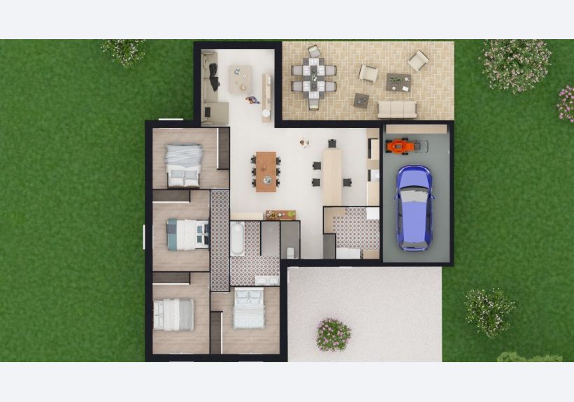 Image du modèle de maison MODEL 3 DESSUS