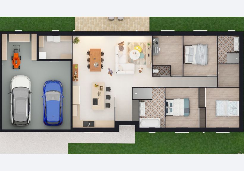 Image du modèle de maison MODEL 2 DESSUS