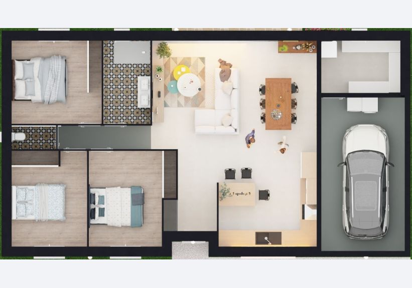 Image du modèle de maison MODEL 1 DESSUS