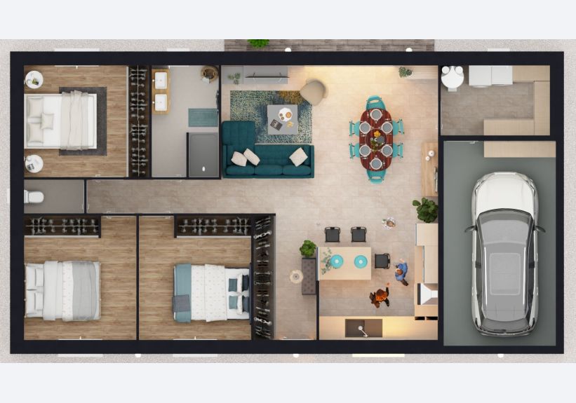 Image du modèle de maison dessus model 10