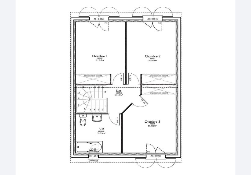 Image du modèle de maison DAUPHINE-1-ETAGE sans cotes