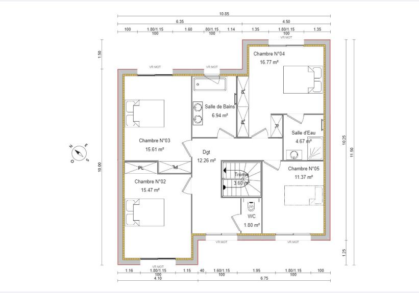 Image du modèle de maison PLAN ETAGE