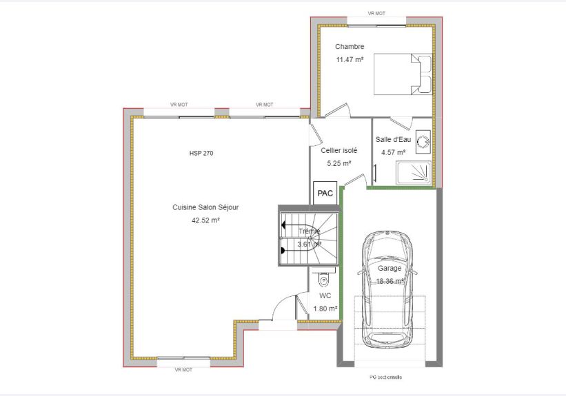 Image du modèle de maison Plan RDC 