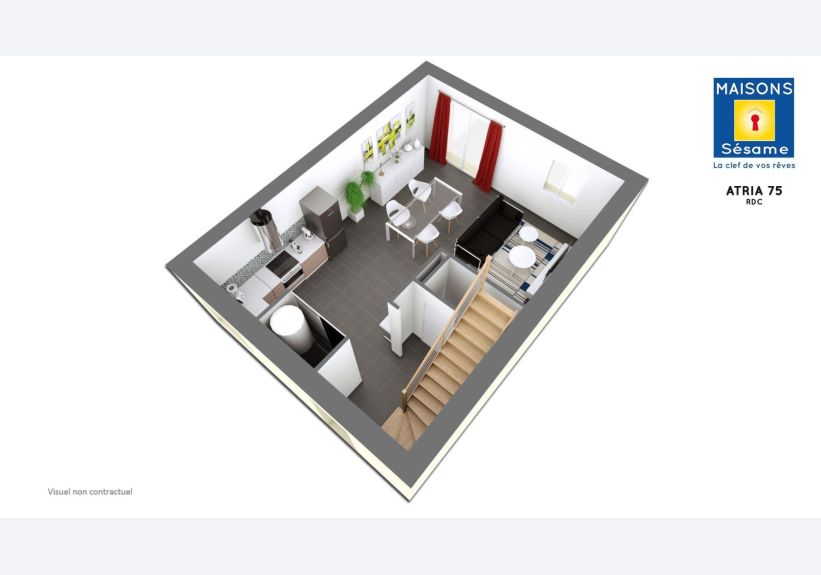 Image du modèle de maison ATRIA 75 RDC