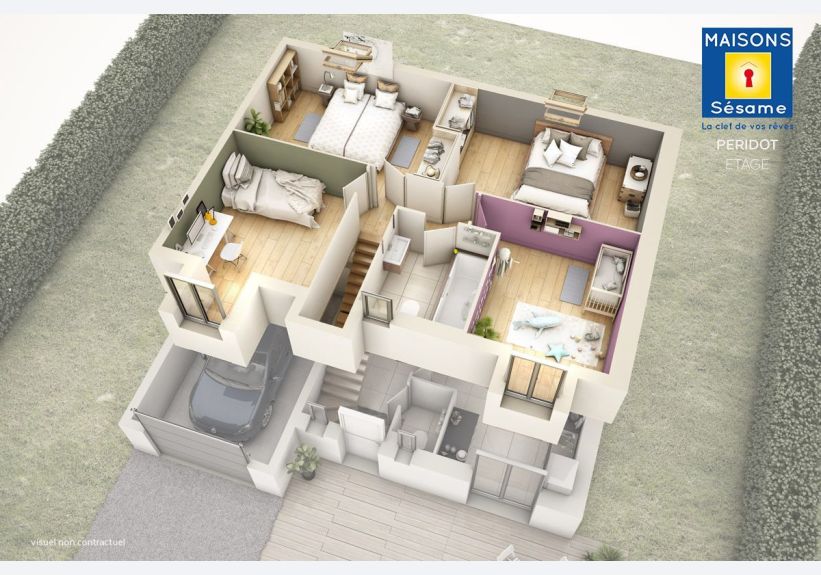Image du modèle de maison peridot ETAGE