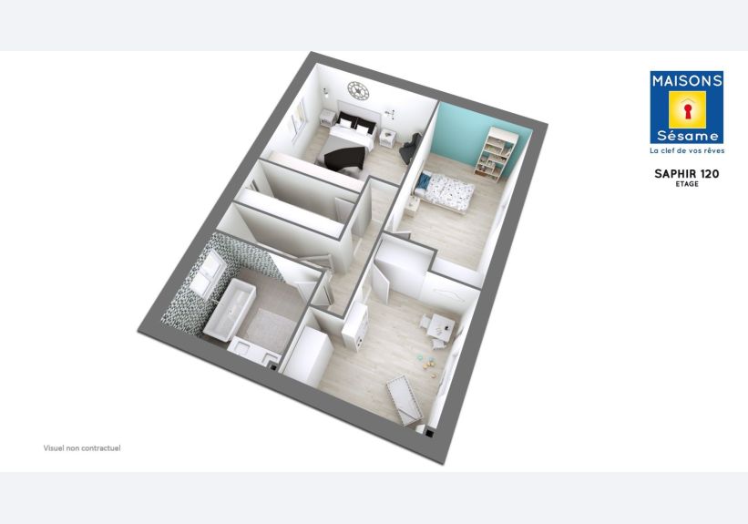 Image du modèle de maison saphir 120 ETG