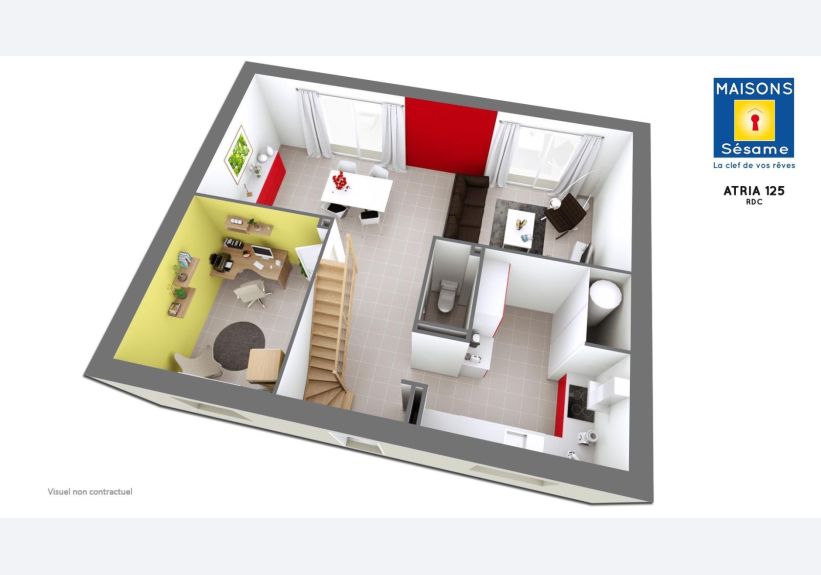 Image du modèle de maison ATRIA 125 RDC