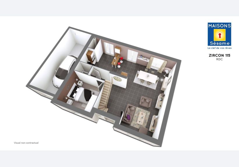 Image du modèle de maison ZIRON 115 RDC